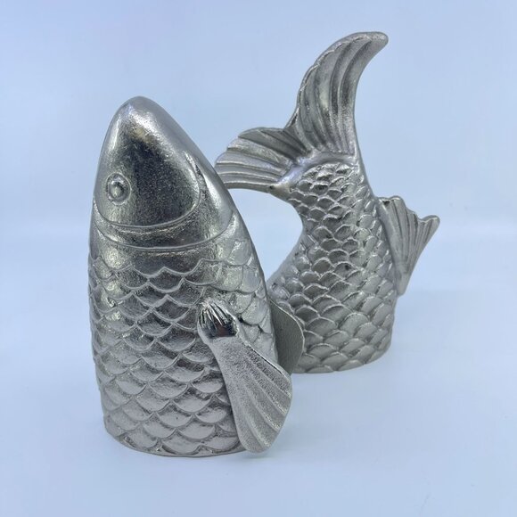 vintage baldwin aluminum koi fish wall sculpture - Picture 1 of 4